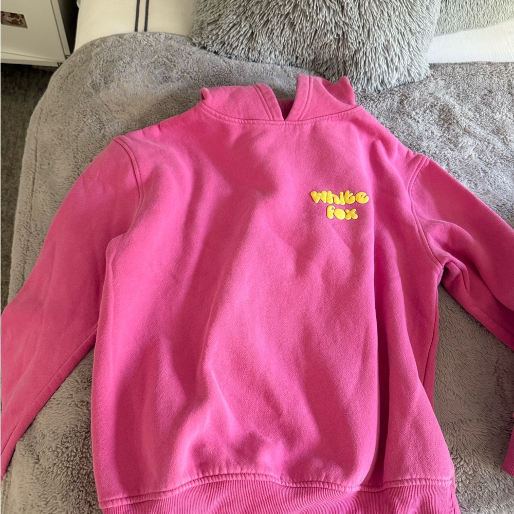 White Fox Pink Sweatshirt